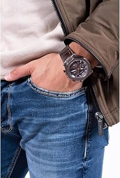 GUESS multifonction US Cuir Marron – Montre Homme – image 5