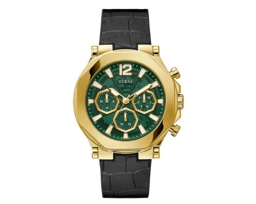 GUESS multifonction US Cuir Marron – Montre Homme – image 1