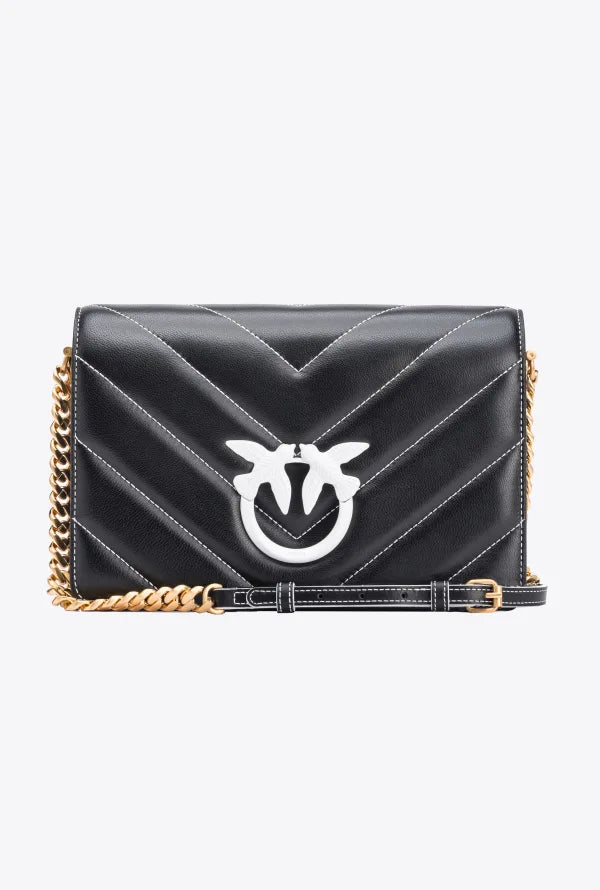 Sac à bandoulière Love Bag en cuir à logo – image 1