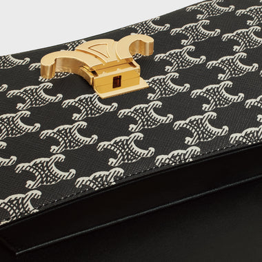 Sac Celine Lola Moyen Modele Toile Triomphe Two-Tone – image 6