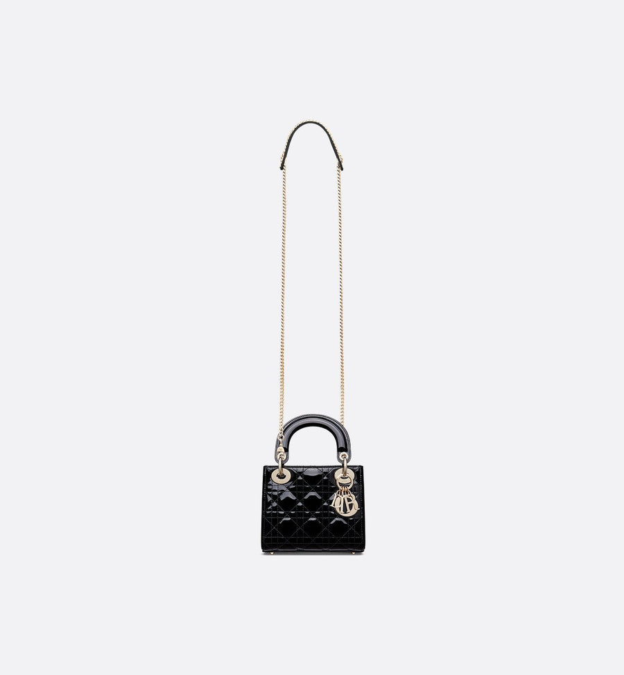 Sac Lady Dior Mini verni noir – image 6