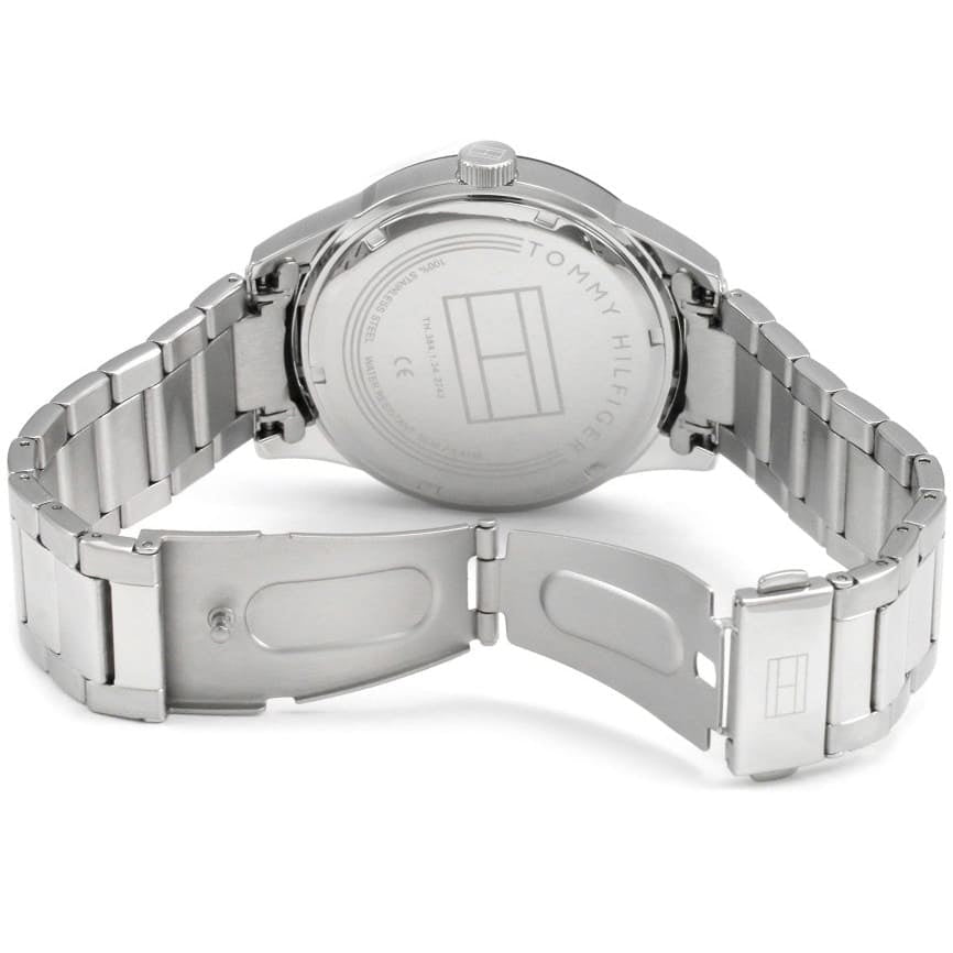 Tommy Hilfiger Austin avec cadran noir et bracelet en acier argenté - 1791639 – Montre Homme – image 6