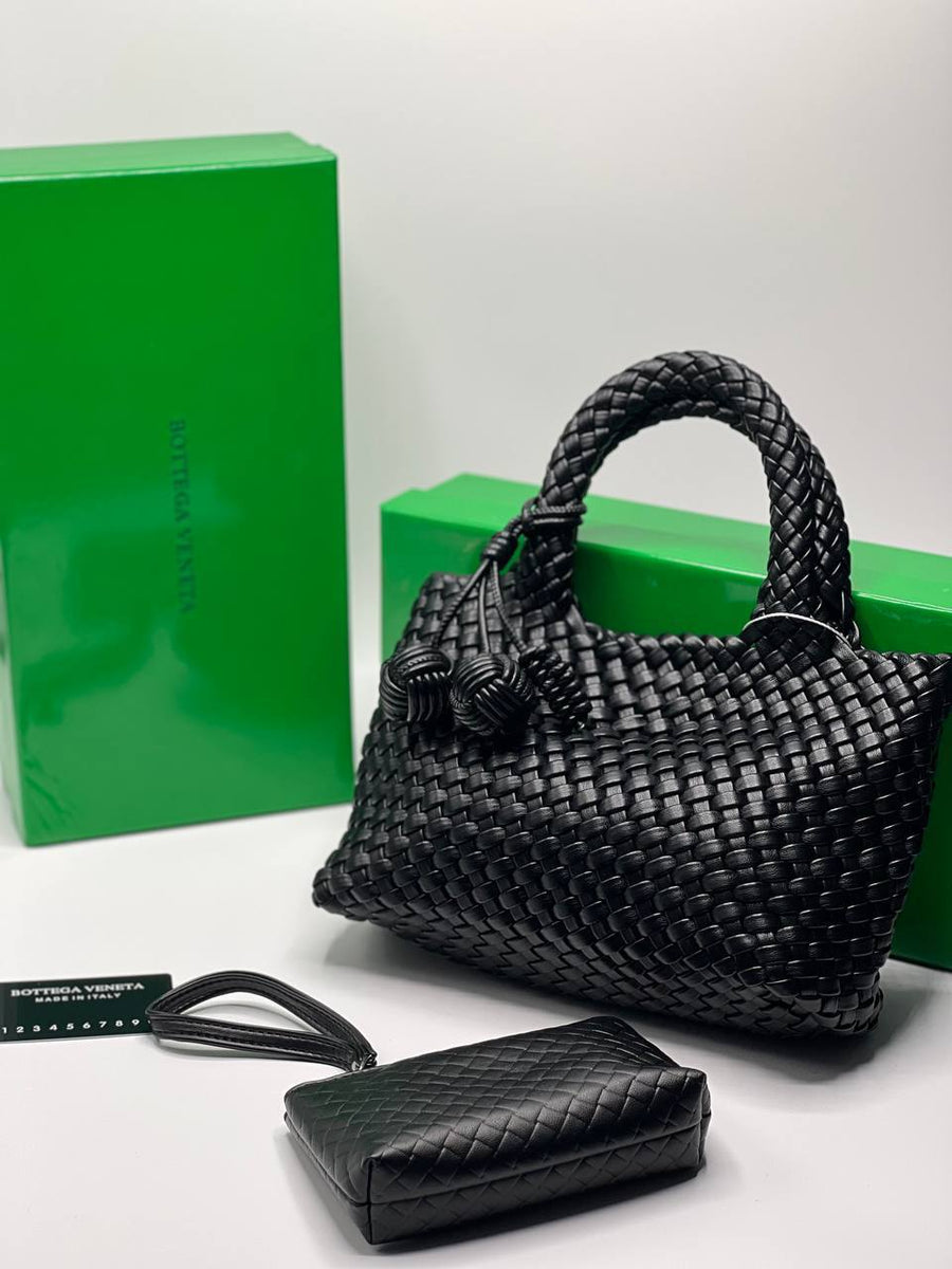 Sac À Main Bottega À Pointe Noir – image 2