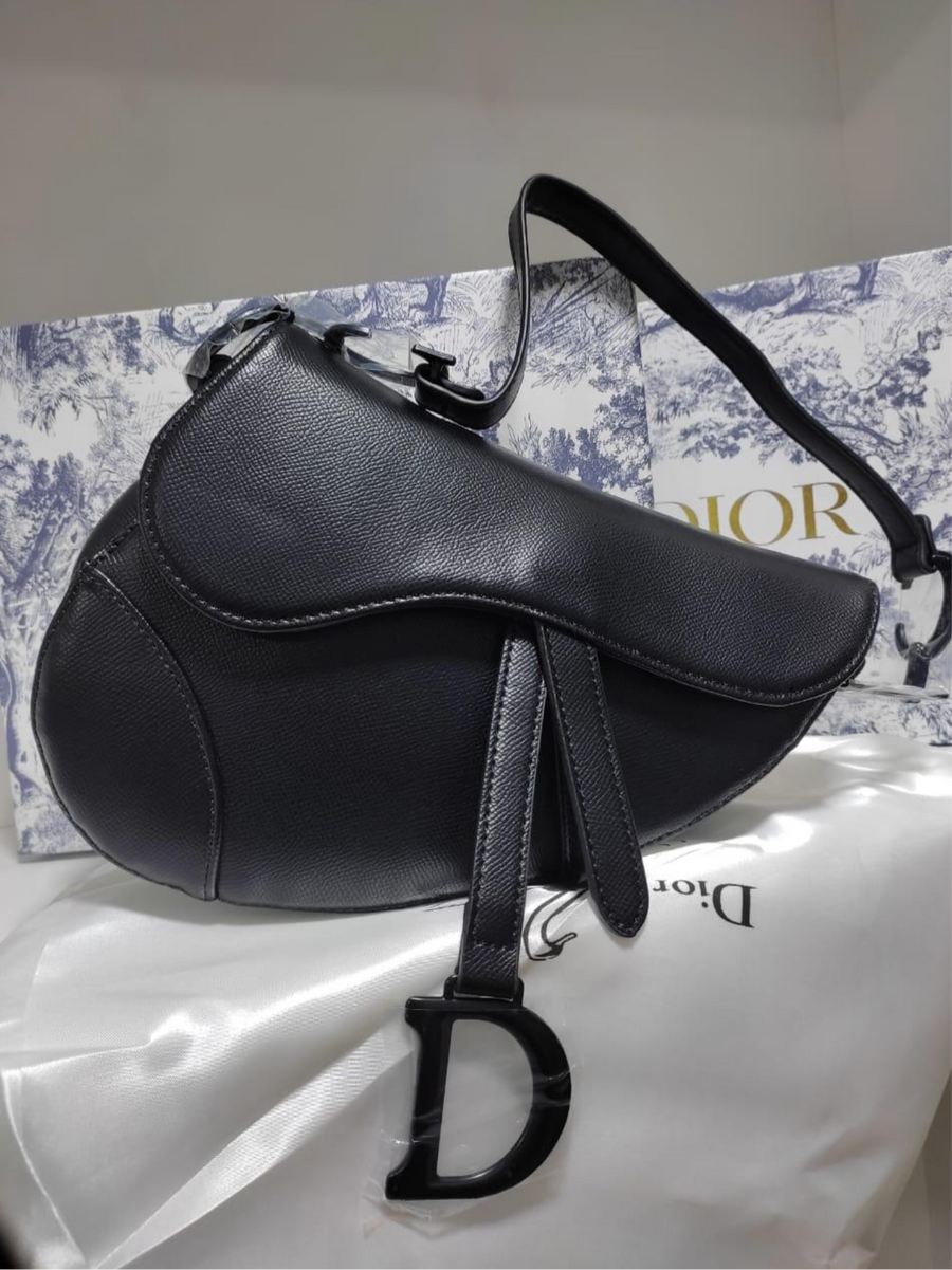 Sacoche Dior de selle avec sangle noir – image 7