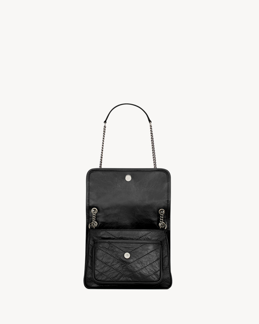 ‘Sac Ysl Niki Baby En Semi Cuir Vintage Noir – image 4