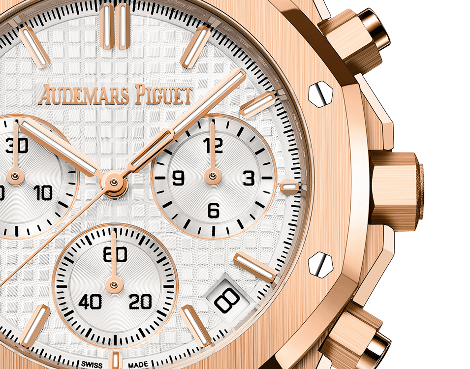 Royal Oak Chronographe-Rose/Blanc – Montre Homme – image 2