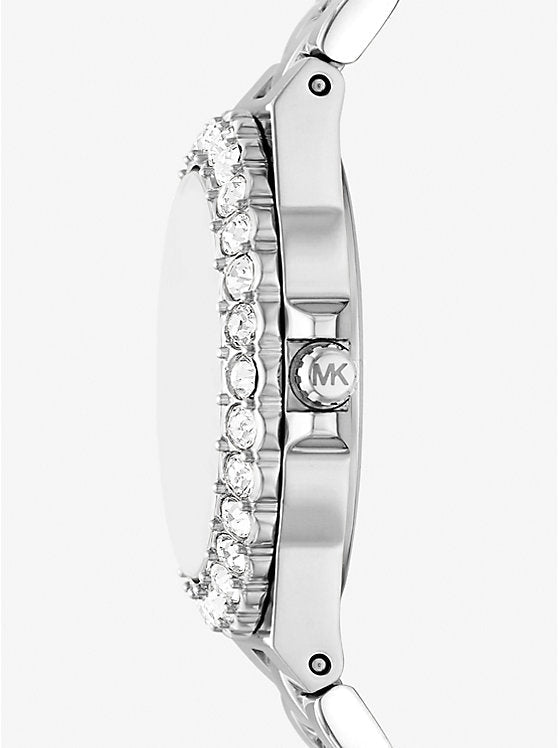 MK Lennox miniature argentée à pavé – Montre Femme – image 2