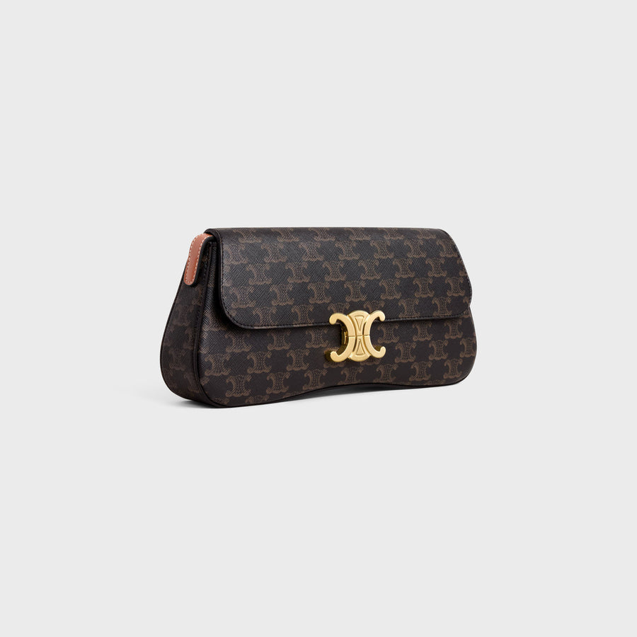 Sac Celine Lola Moyen Modele Toile Triomphe Et Veau – image 3