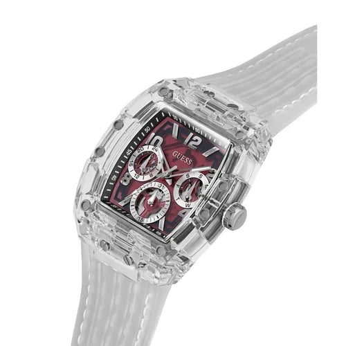 Guess Phoenix - GW0499G9 Bracelet Plastique transparent – Montre Homme – image 3
