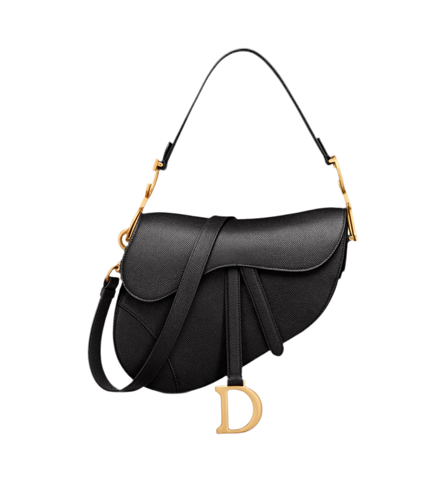 Sacoche Dior de selle avec sangle noir – image 1