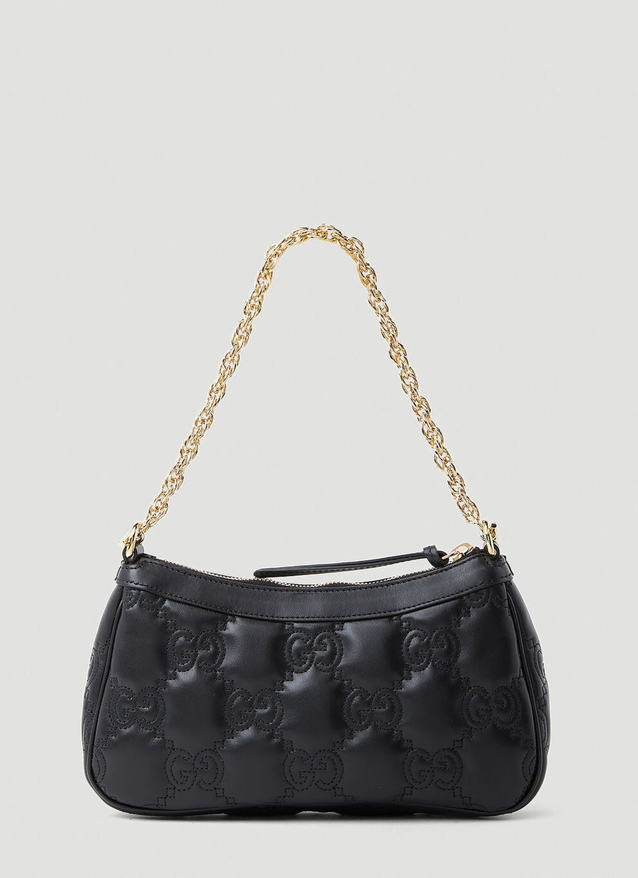 Sac à bandoulière En Matelassé Noir GG Pour femme – image 4