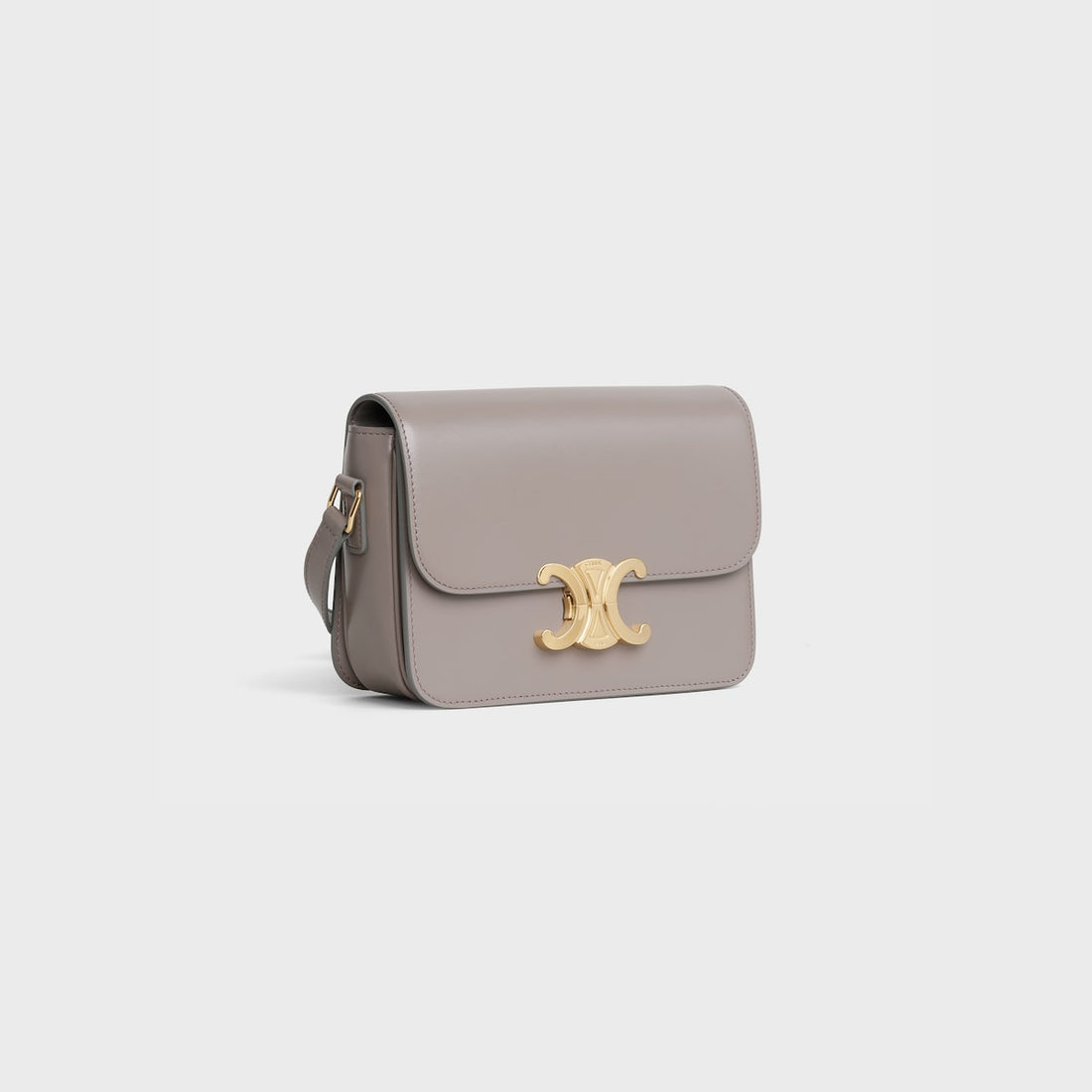 Sac Triomphe Teen Veau Brillant En Gris Caillou – image 2