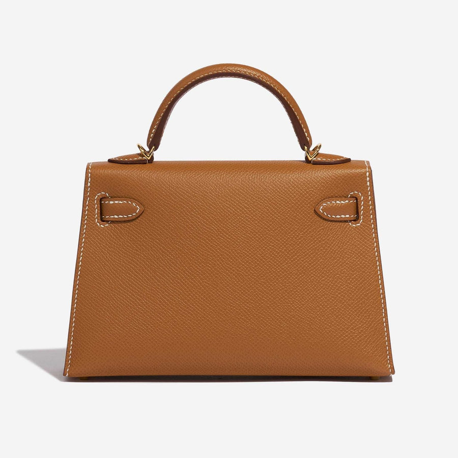 Sac bandoulière Kelly Sellier 25 Hermes Veau Epsom Gold – image 4