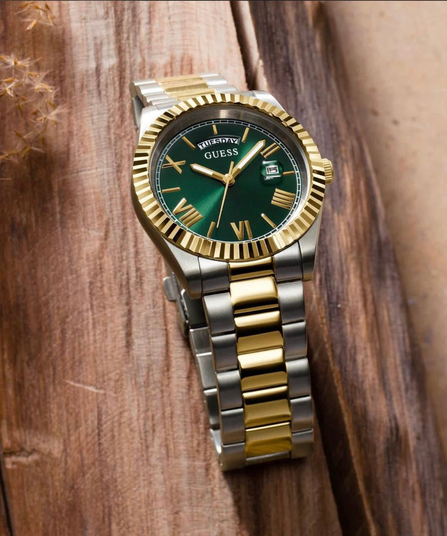 Guess analogique vert et bicolore – Montre Homme – image 4
