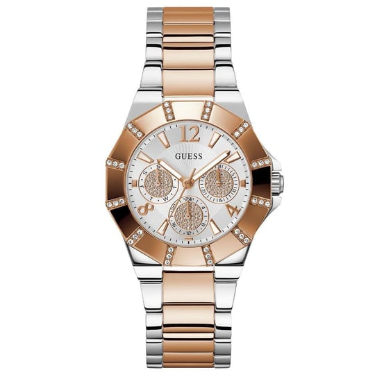 Guess GW0616L3 bracelet or rose et argent en acier – Montre Femme – image 1