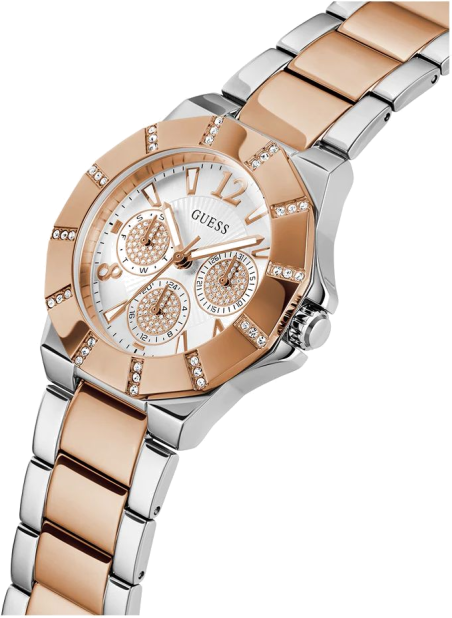 Guess GW0616L3 bracelet or rose et argent en acier – Montre Femme – image 2