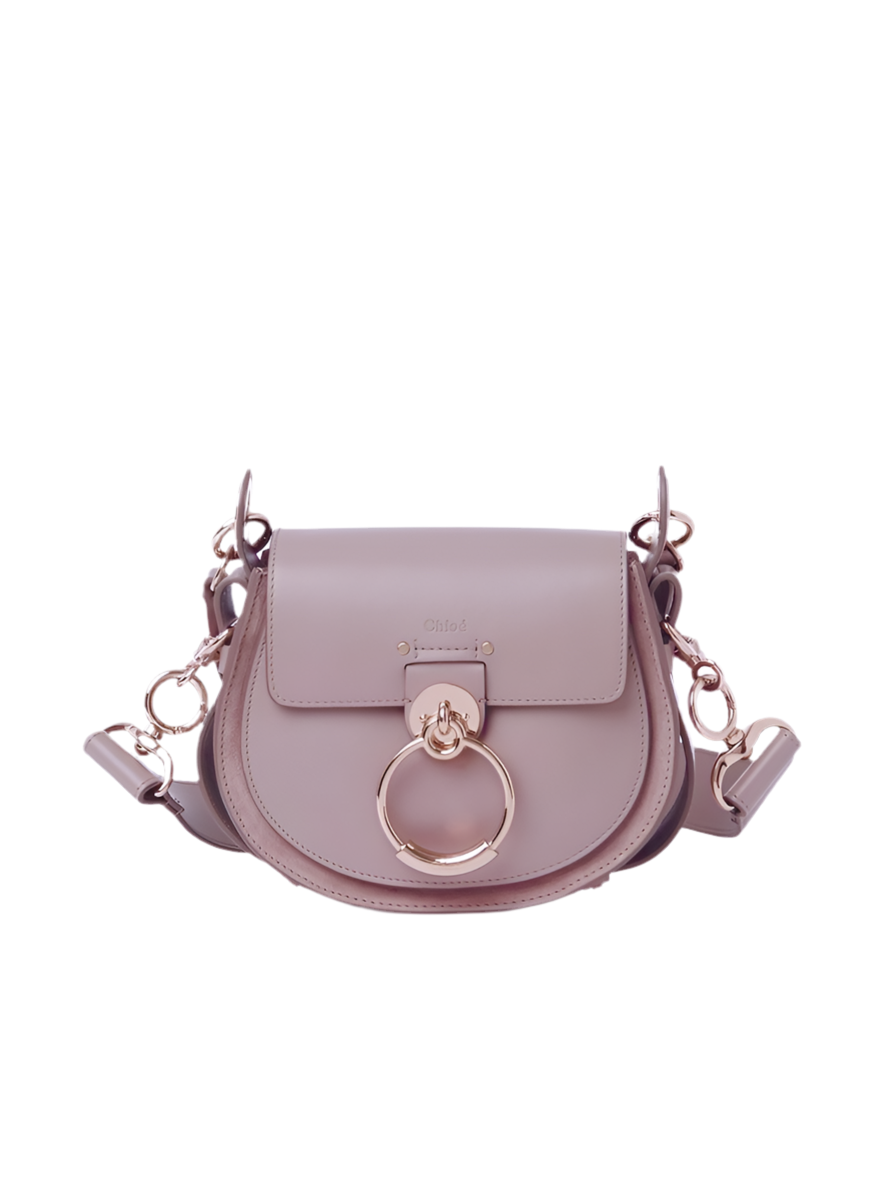 Petit Sac Tess En Cuir Lisse Et Cuir Velours – image 1