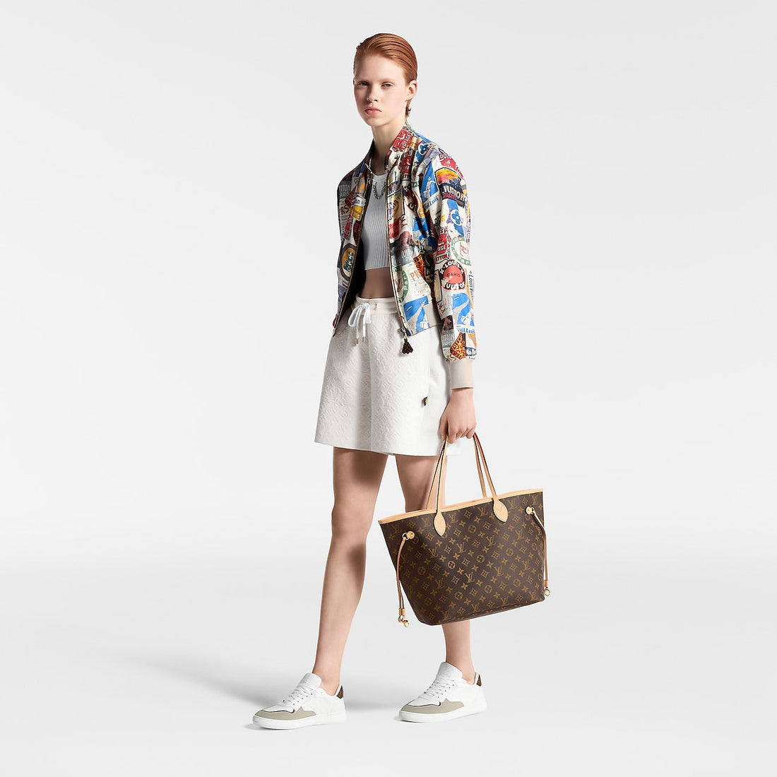 Sac LV Neverfull MM Beige – image 2