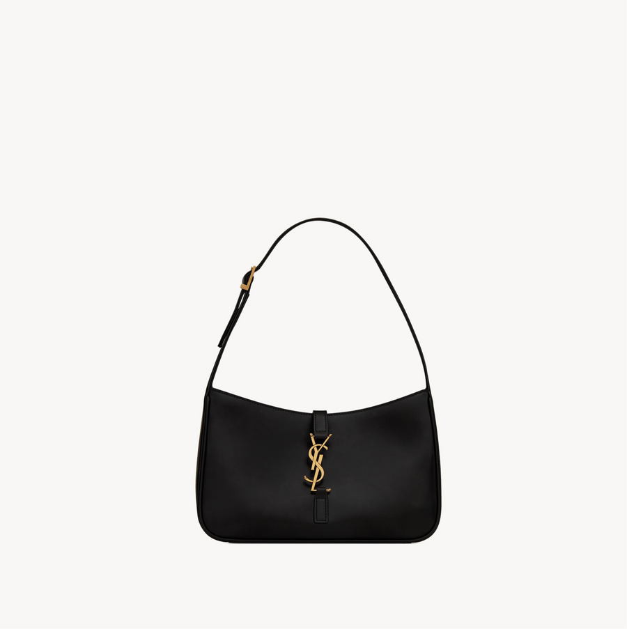 ‘Sac Ysl Le 5 À 7 En Semi Cuir Lisse Noir – image 1