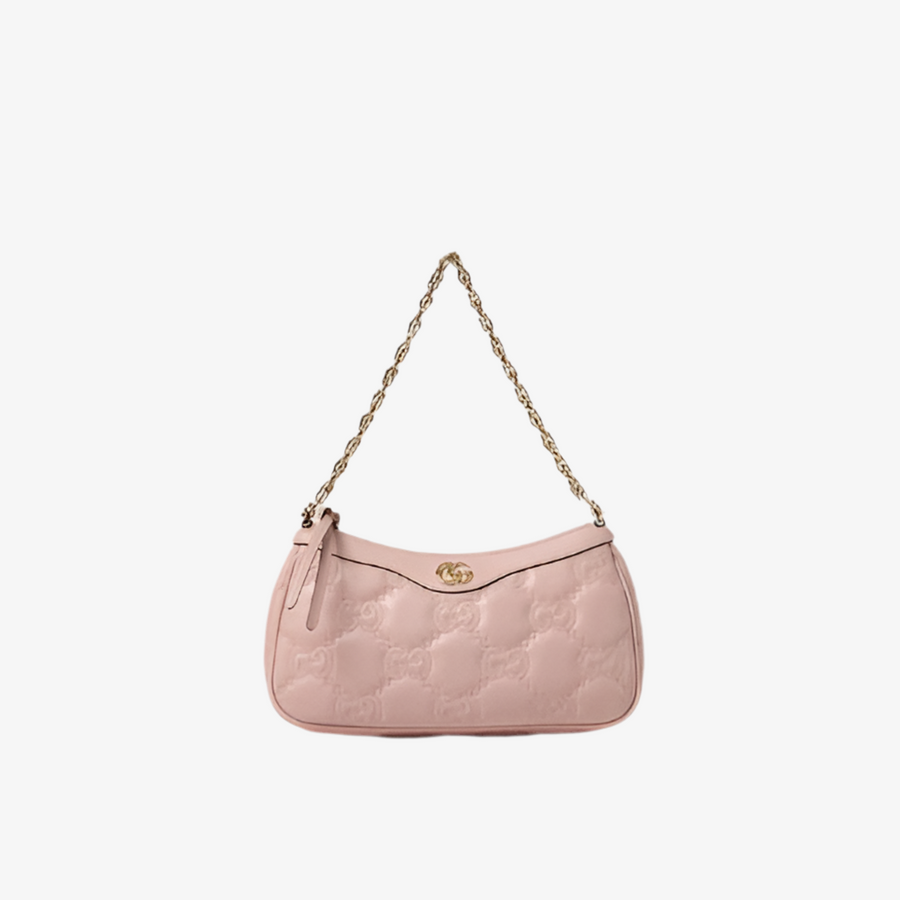 Sac à bandoulière En Matelassé Rose GG Pour femme – image 1