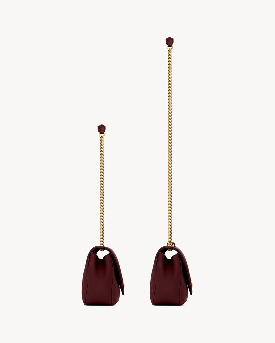 Loulou Small En Semi Cuir Matelassé Rouge Cabernet – image 4