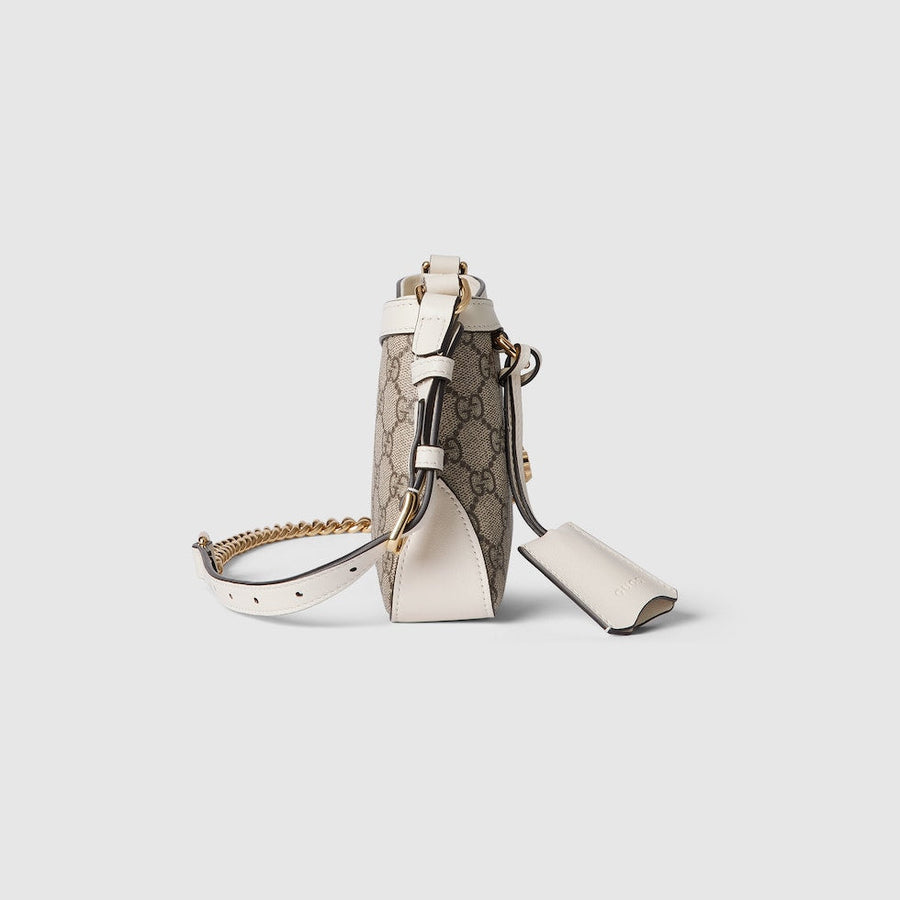 Sac À Bandoulière Petit Padlock Peau Blanche – image 4