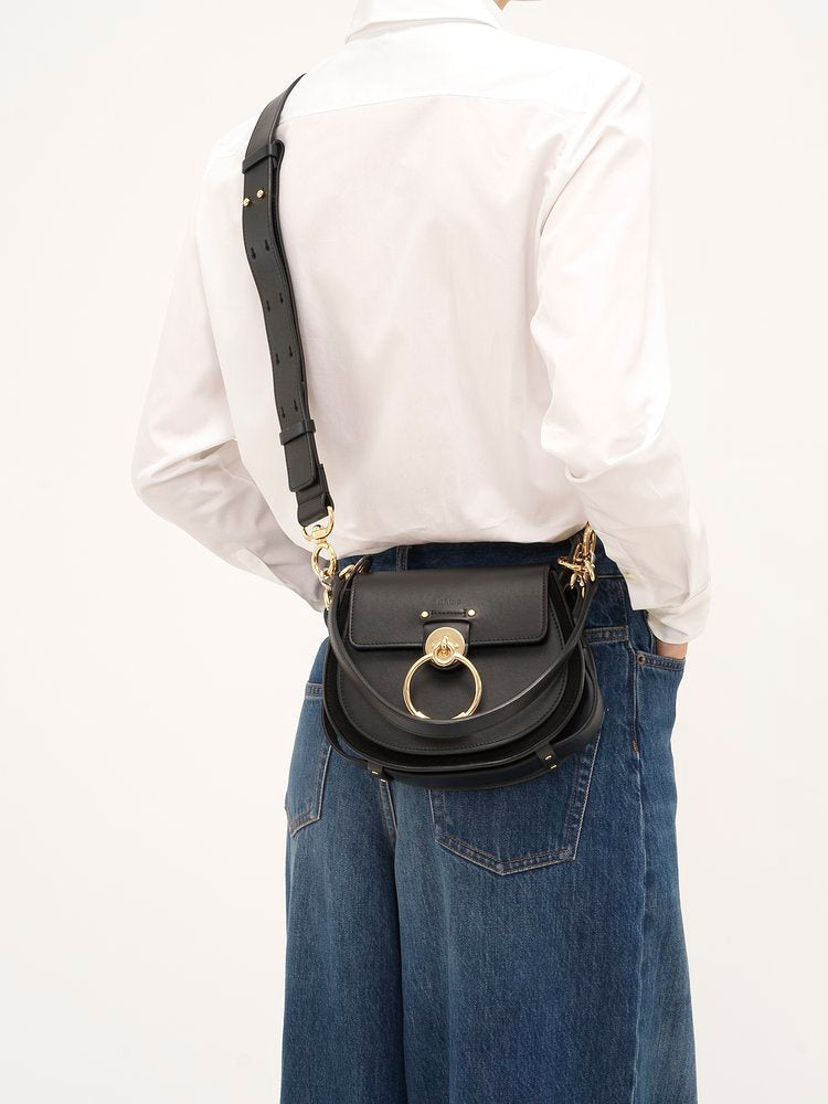 Petit Sac Tess En Cuir Lisse Et Cuir Velours – image 2