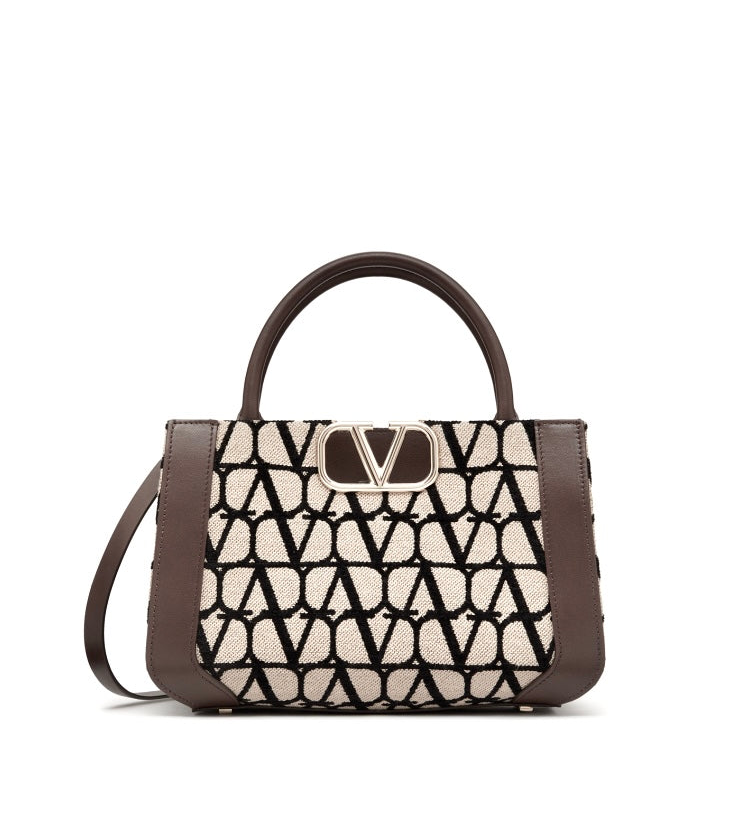 Sac à main moyen V Logo Signature Toile Iconograph – image 1