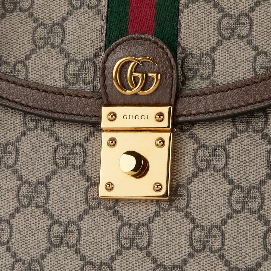 Sac Ophidia Mini À Poignée Supérieure Avec Toile – image 5