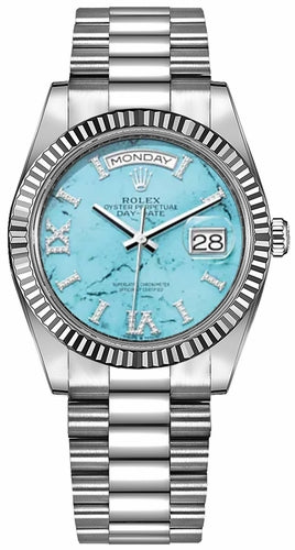 Rolex Day-Date 36 President Bracelet Fluted – Montre Femme – image 2