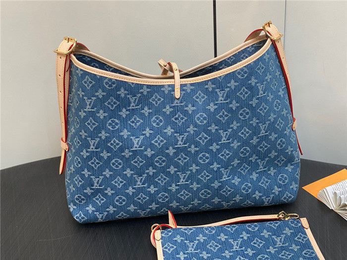 Sac LV CarryAll MM Bleu Denim – image 7