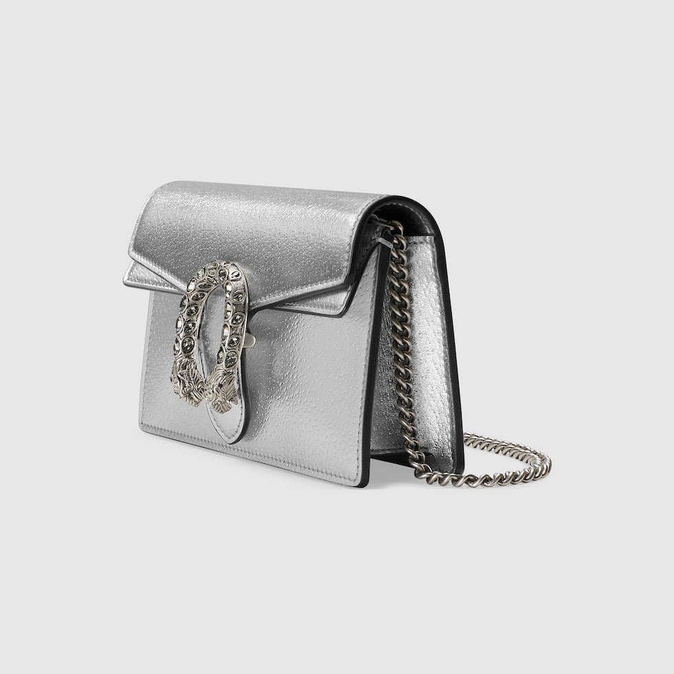 Sac À Épaule Dionysus Moyen Taille En Couleur Argenté – image 2