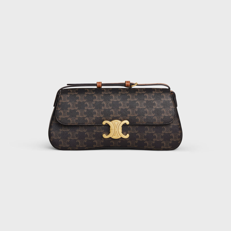 Sac Celine Lola Moyen Modele Toile Triomphe Et Veau – image 2