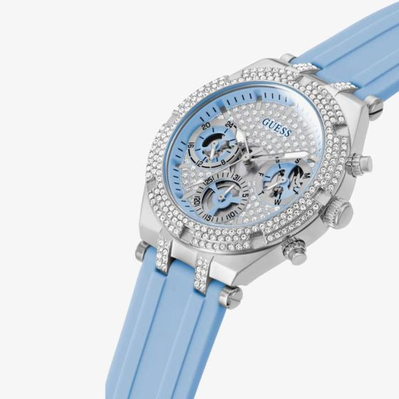 Heiress avec bracelet en caoutchouc bleu GW0407L1 – Montre Femme – image 2