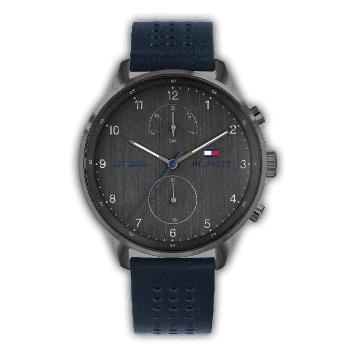 en cuir bleu TH-LX1791578 – Montre Homme – image 1