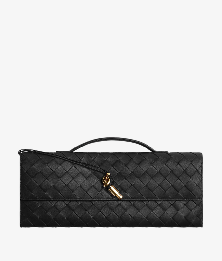 Pochette à anse en souple tressé Intrecciato – image 1
