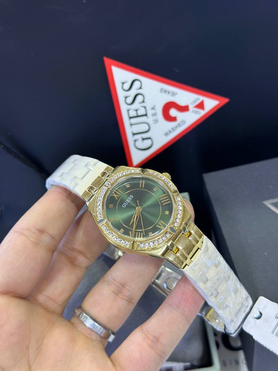 Montre-Bracelet En Acier Inoxydable Doré Glitz Guess 36 Mm - Or – Montre Femme – image 6