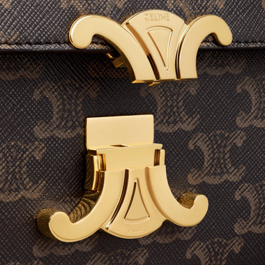 Sac Celine Lola Moyen Modele Toile Triomphe Et Veau – image 5