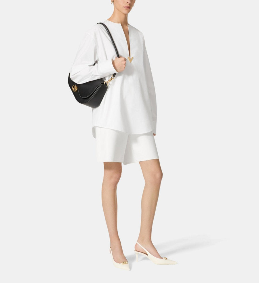 Sac Valentino Garavani besace Ohval en cuir – image 2