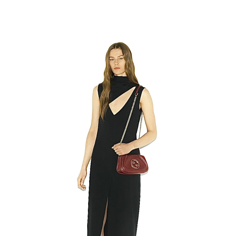 Sac À Épaule Gucci Blondie Petit Format En Marron – image 3