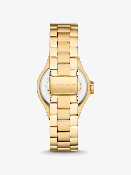 Petite montre Lennox dorée à pierres pavées MK7278 – Montre Femme – image 4