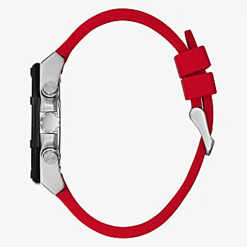 Silver Tone Case Red Silicone Watch GW0263G3 – Montre Homme – image 5