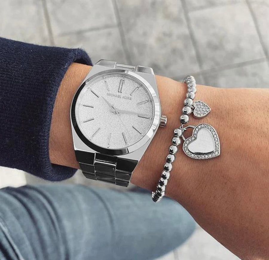 MK Slim Runway en Acier Argenté – Montre Femme – image 2