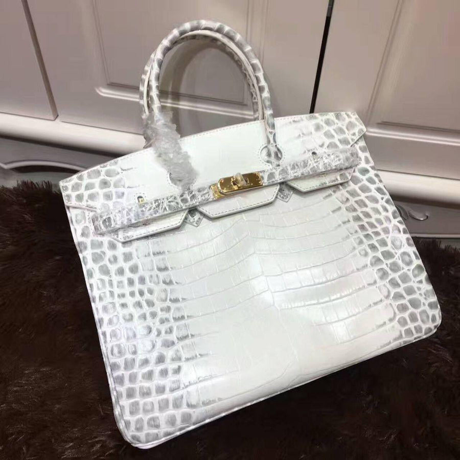 Sac À Main À Poignée Supérieure En Cuir Véritable Imprimé Crocodile – image 9