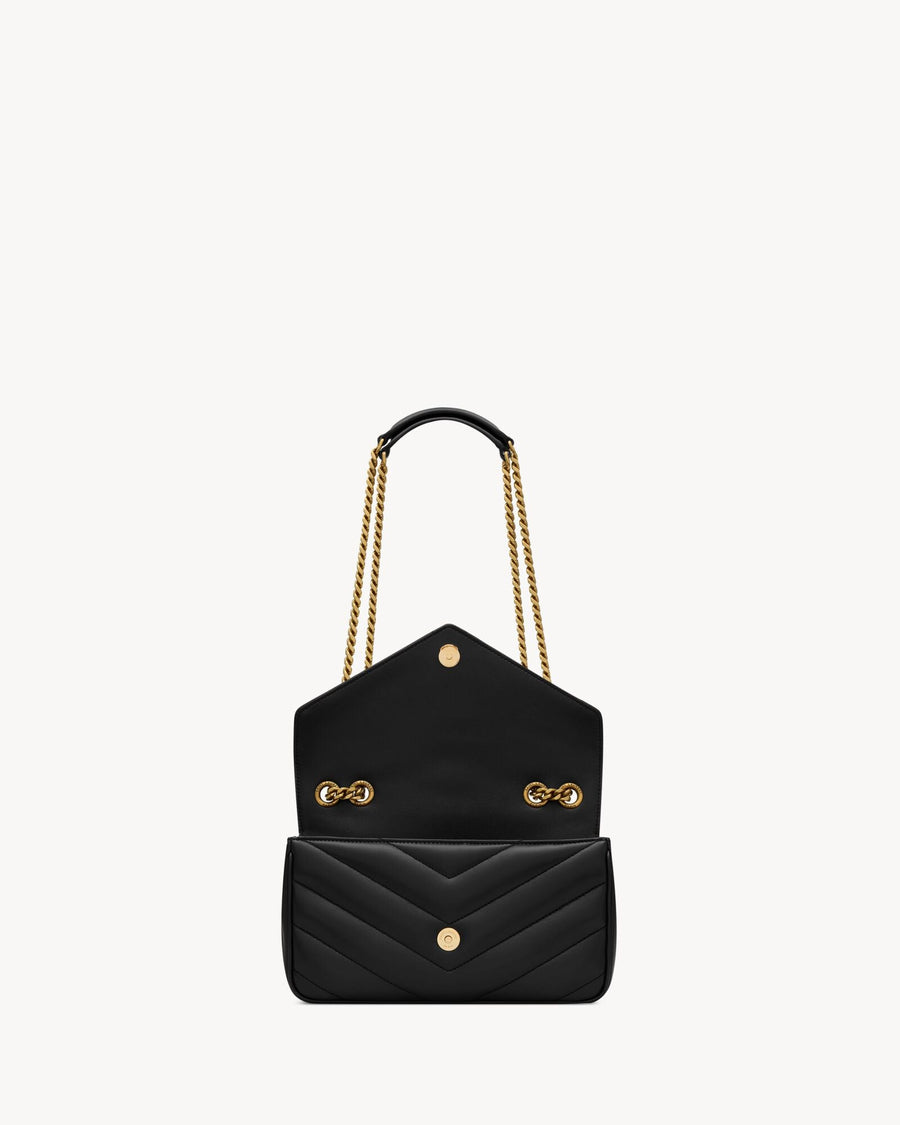 Loulou Small En Semi Cuir Matelassé Noir – image 5