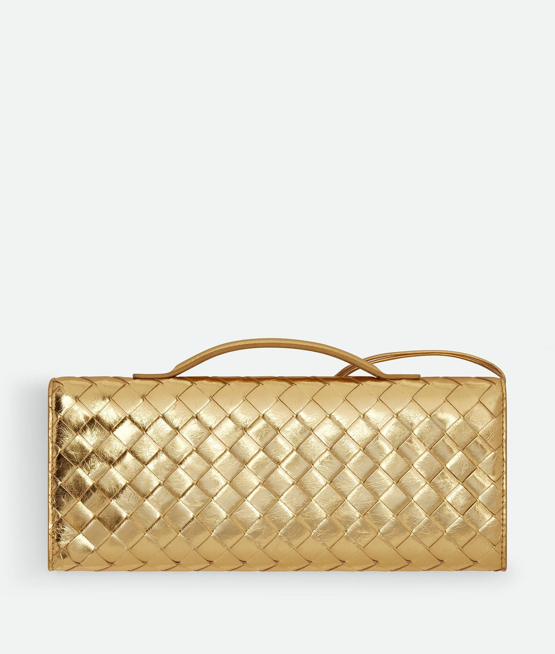 Pochette à Intrecciato effet miroir avec fermeture knot signature. – image 3