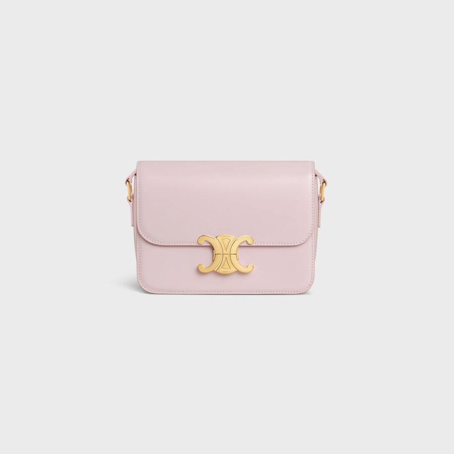 Sac Triomphe Teen En Veau Brillant En Rose Pastel – image 1