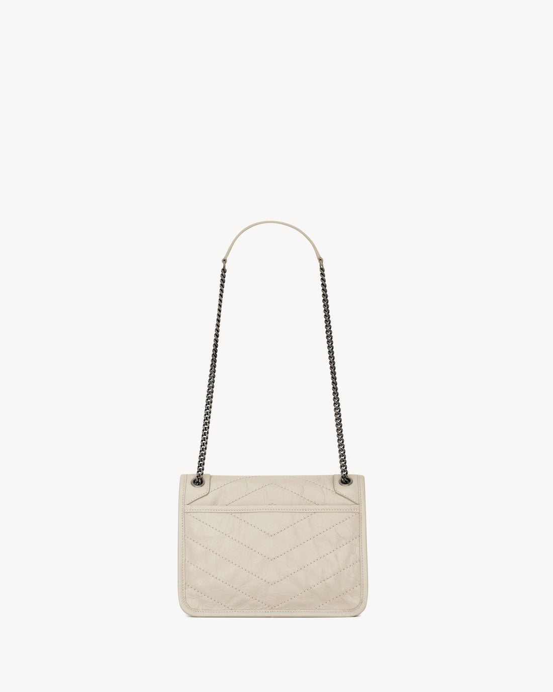 ‘Sac Ysl Niki Baby En Semi Cuir Blanc Vintage – image 2