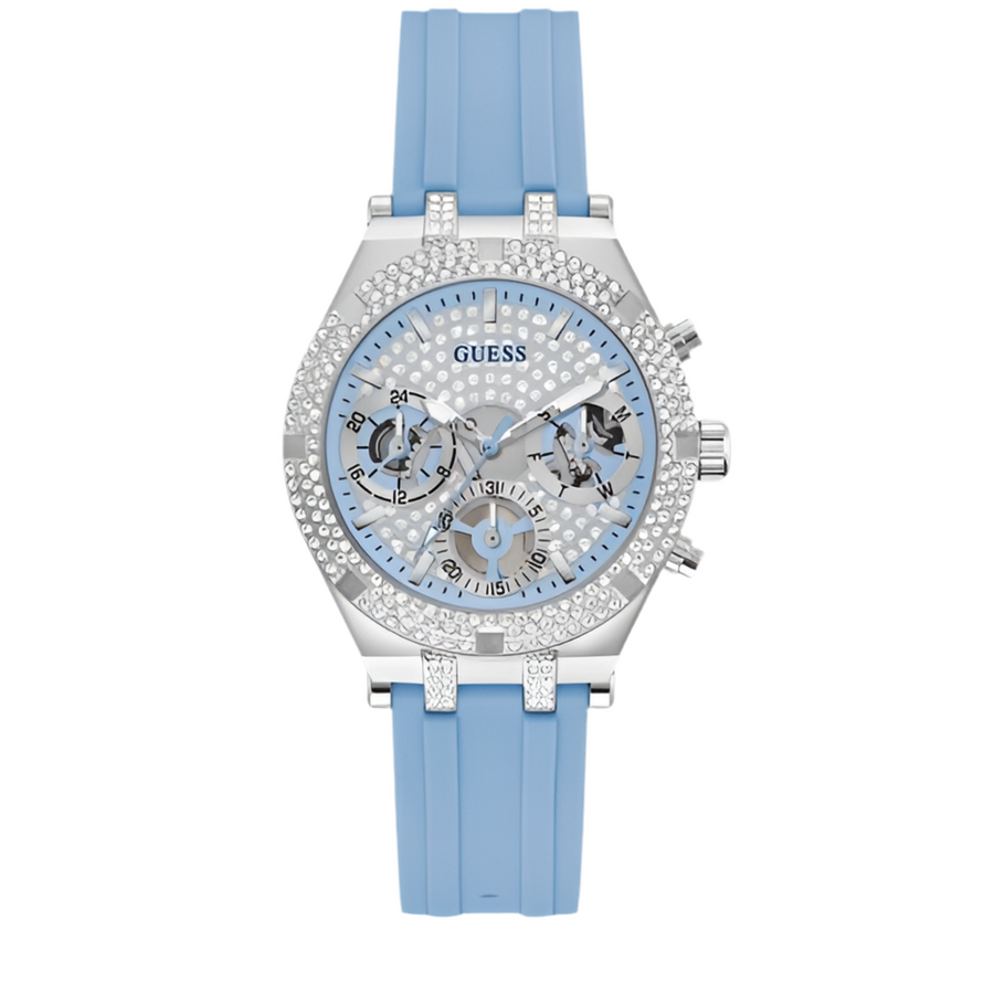 Heiress avec bracelet en caoutchouc bleu GW0407L1 – Montre Femme – image 1