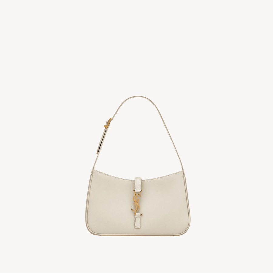 ´Sac Ysl Le 5 À 7 En Semi Cuir Lisse Blanc Vintage – image 1